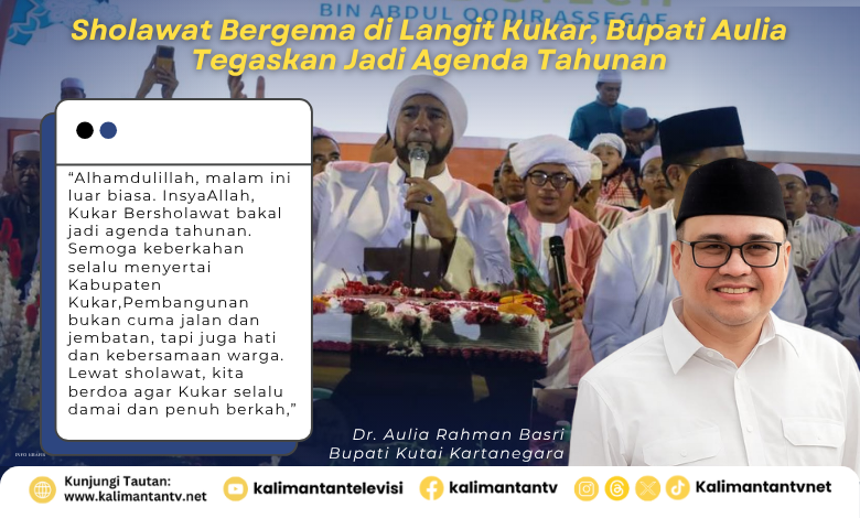 Suasana halaman Kantor Bupati Kutai Kartanegara (Kukar) pada Sabtu malam (26/10/2025) tampak penuh lautan manusia.