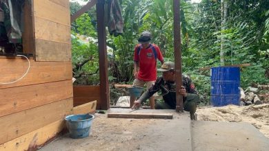 Semangat kebersamaan kembali terlihat dalam program TMMD Wiltas Ke-127 Kodim 0912/Kutai Barat.