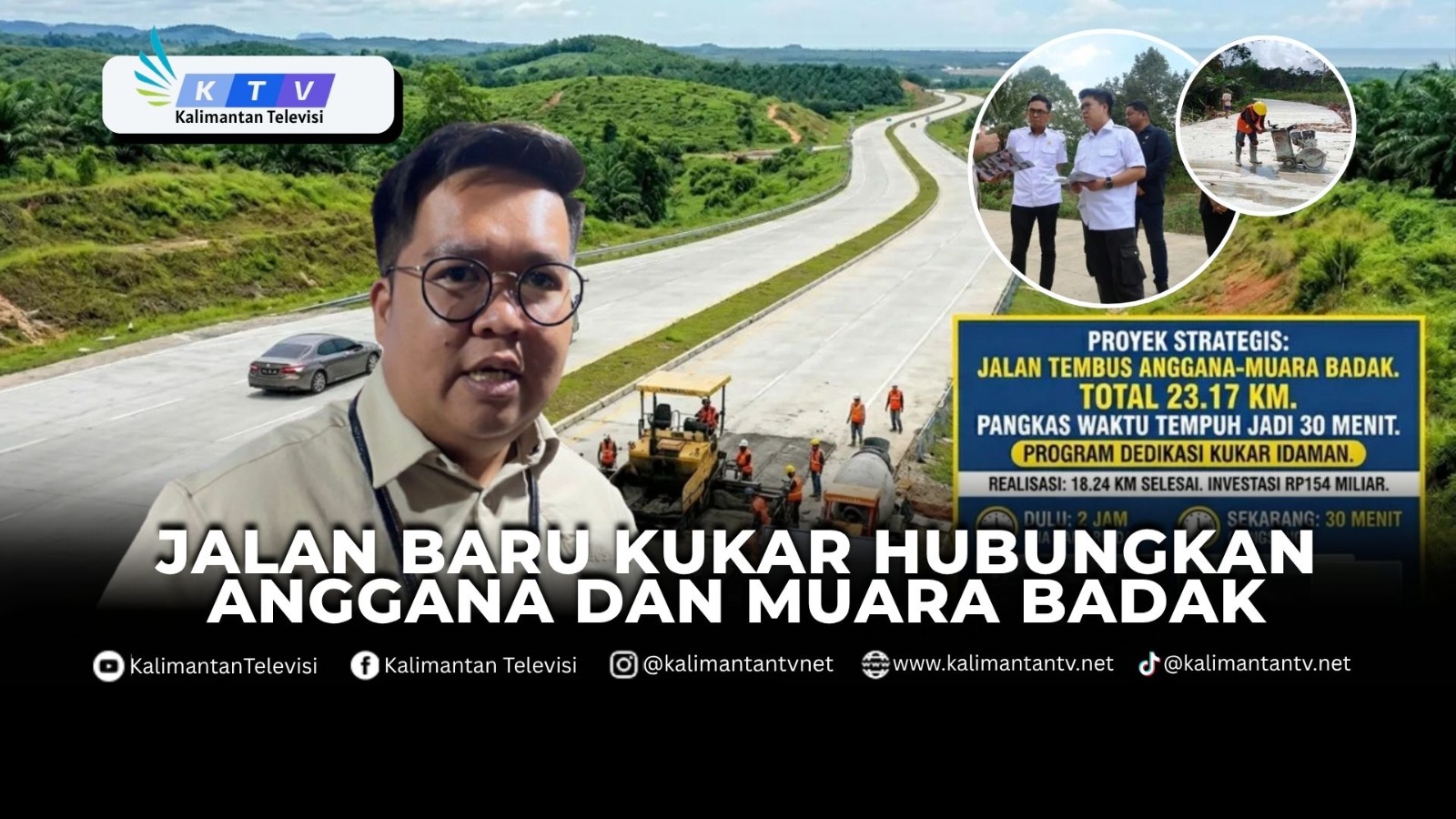 Jalan Baru Kukar Hubungkan Anggana dan Muara Badak - Kalimantan Tv ...